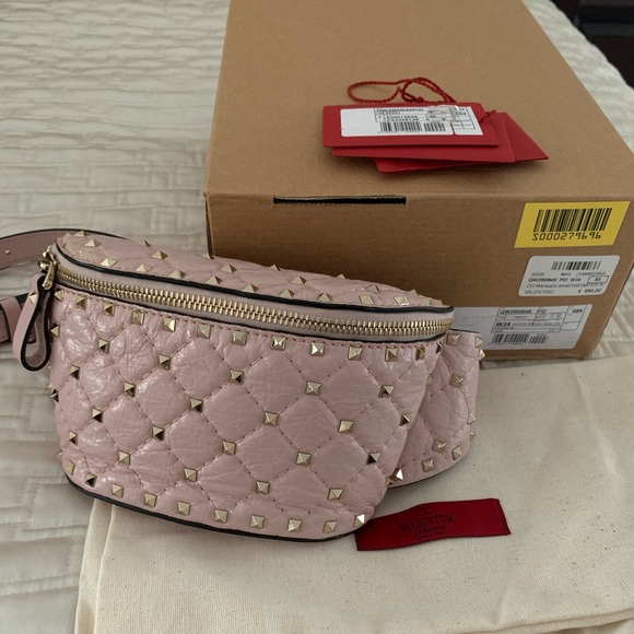 Valentino Handbags - Valentino rock stud small spike leather bag.